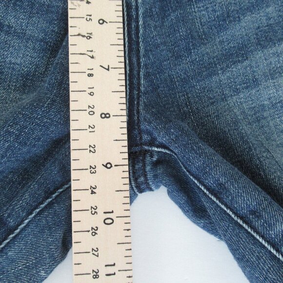 ELAN Womens Straight Jeans Semi Distressed, Stretch, Mid Rise, Sz Small - Picture 8 of 14